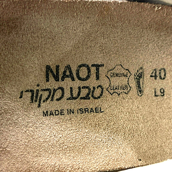 NOAT Sandals Womens L9 40 Leather Criss Cross Flat Comfort Ankle Strappy - Picture 5 of 8